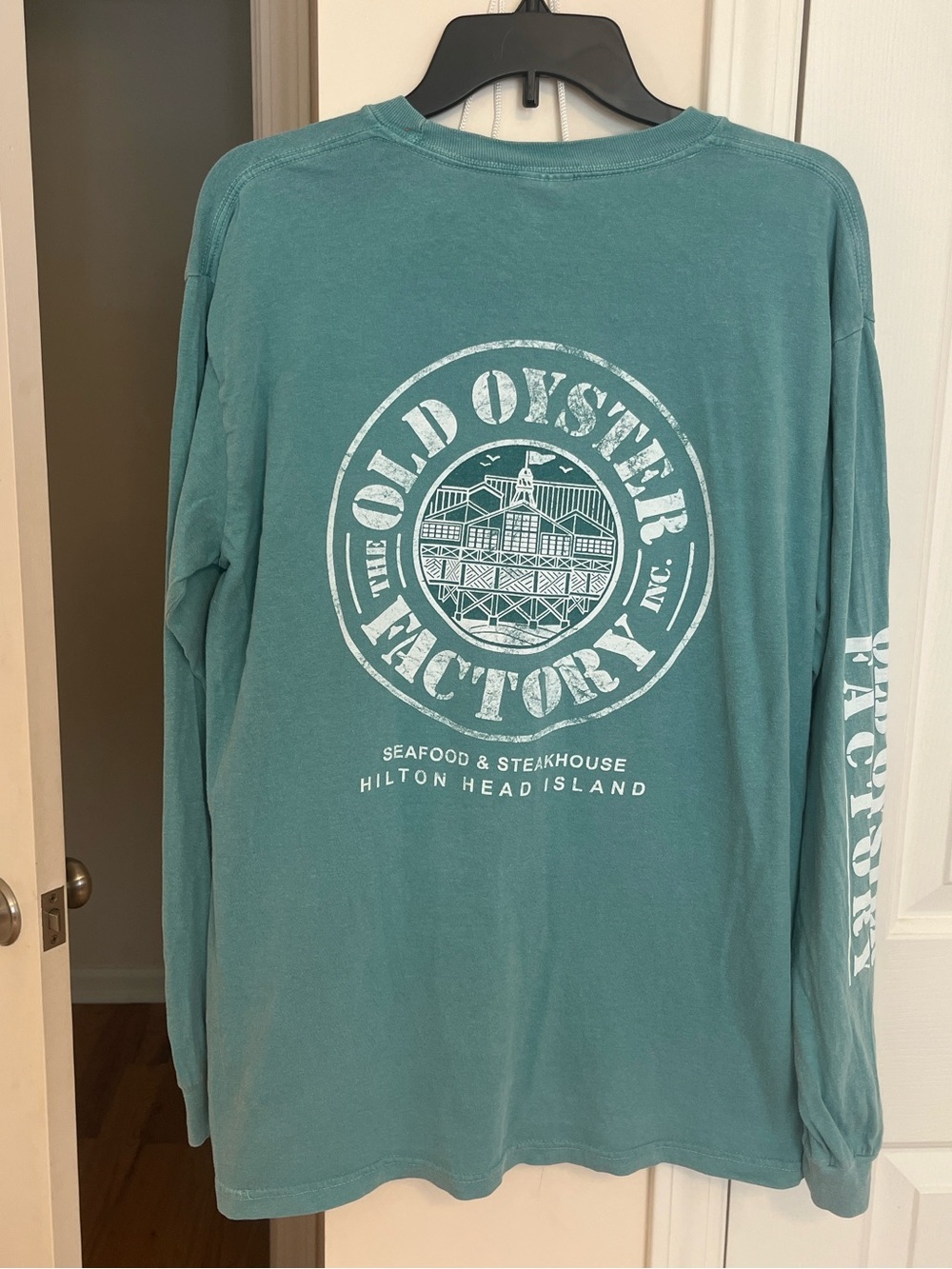 The Old Oyster Factory Hilton Head Island Comfort Colors Long Sleeve T Shirt